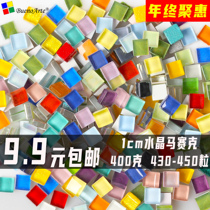 400g crystal glass mosaic diy handmade creative art area materials DIY making small loose particles for children