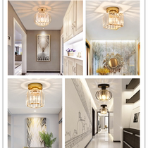 Nordic style lantern crystal aisle light corridor porch balcony ceiling light personalized creative light luxury small chandelier