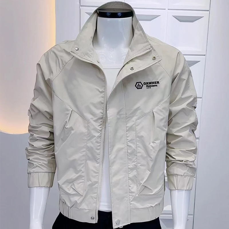2026 Spring and Autumn Men's Korean Style Slim Fit Jacket Simple Versatile Cool Trendy Fashion Hairstylist Jacket for Men 2026 Spring and Autumn Men's Korean Style Slim Fit Jacket Simple Versatile Cool Trendy Fashion Hairstylist Jacket for Men