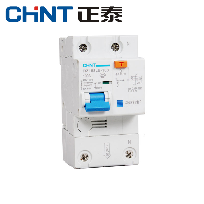 Positive Tai leakage protector DZ158LE 1P N 63A80A100A breaker high-power air switch