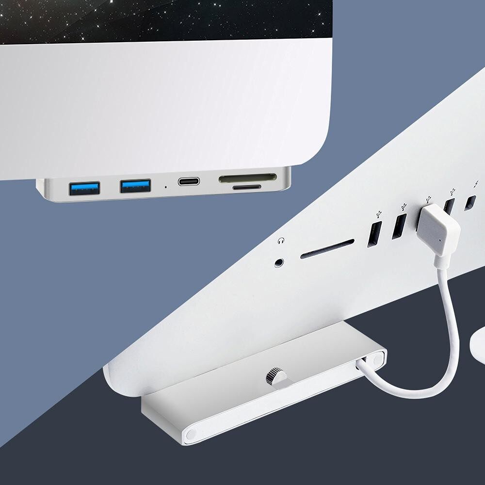 Applicable to Apple imacAll docking station multi-function USB splitter to expand typec data transmission card