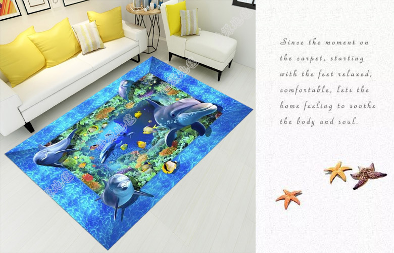 3D trẻ em in thảm phòng khách bàn cà phê giường sofa phòng ngủ thảm thảm thảm thảm bếp sảnh trượt - Thảm thảm nỉ trải sàn phòng khách