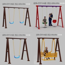 Childrens swing outdoor courtyard outdoor kindergarten climbing frame internet celebrity tire swing swing bridge large toy
