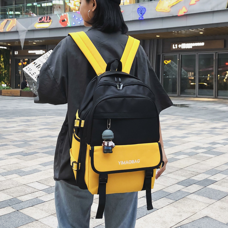 Hong Kong I Tgreg schoolbag female backpack ins tide Korean version of Harajuku high school students junior high school students large capacity backpack