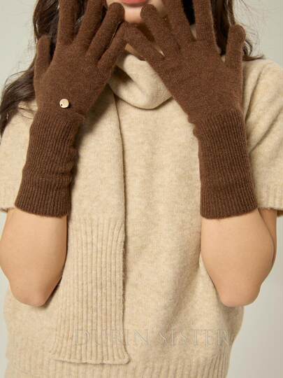 [Heartwarming Gloves]Special Offer! 100% Alashan Cashmere Ancora Red Warm Gloves for Driving and Cycling in Winter