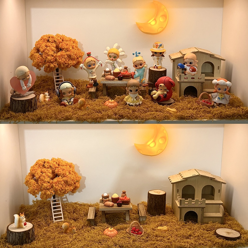 Blind Box Landscaping Display Box DIY Material Kit Gazi Sister in the Sunlight Star People Micro Landscape Figurine Storage Box Blind Box Landscaping Display Box DIY Material Kit Gazi Sister in the Sunlight Star People Micro Landscape Figurine Storage Box