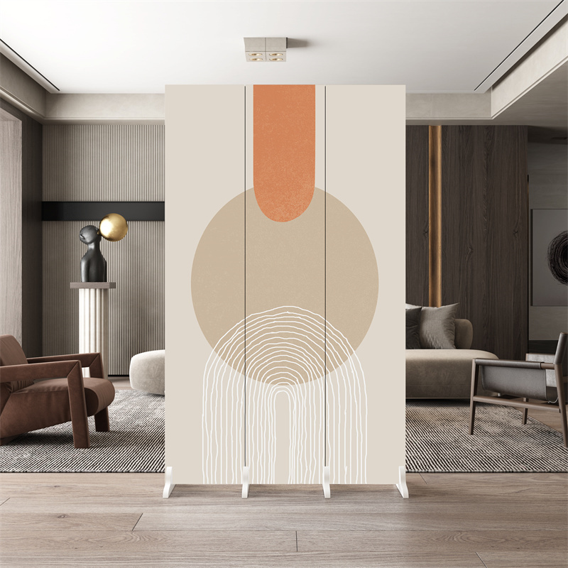 Home Screen Partition for Entryway, Feng Shui Design for Attracting Talent, Modern and Simple Style for Living Room and Bathroom, Movable and Concealable