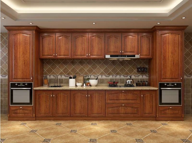 Suzhou European stainless steel overall cabinet Overall custom overall cabinet L-shaped quartz stone modern kitchen 304 stainless steel kitchen