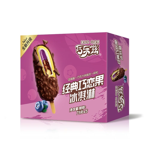 Qiaolez Classic Qioolian Fruit мороженое 75 грамм*5 поддержка/коробка
