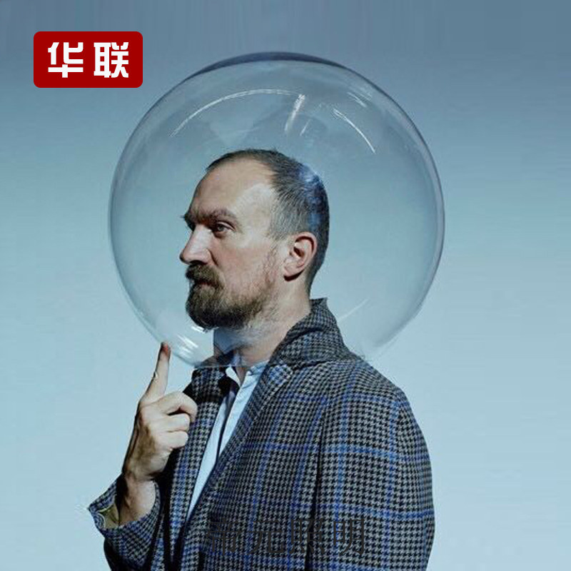 Photo props transparent cover ultra-light transparent ball acrylic head cover semi-circle photography character head cover spherical lampshade