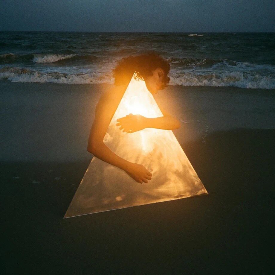 Acrylic mirror reflection board round reflector board creative ins photography photo props decoration shooting background board