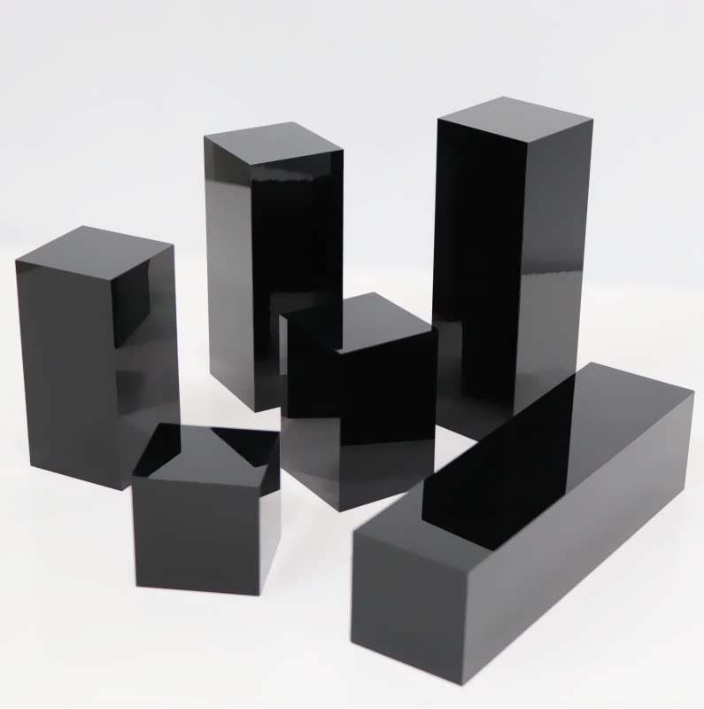 Acrylic black square jewelry antique display props plexiglass display stand jewelry display bottom plate