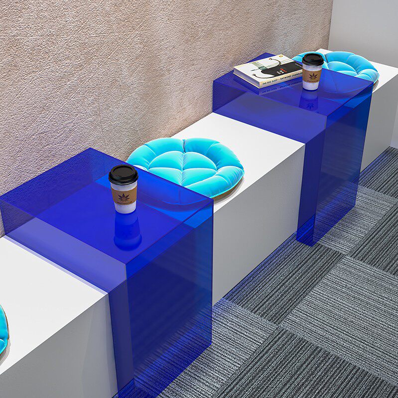 Acrylic display stand milk tea shop bar display table desktop L-shaped color box net red decoration display props