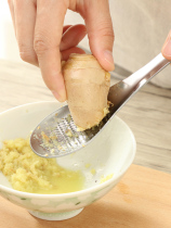 Creative Grinding Garlic Device Olio Home Ginger Tail Garlic Clay Grinding Spoon Stainless Steel Kitchen Small Tool Grinding Machine