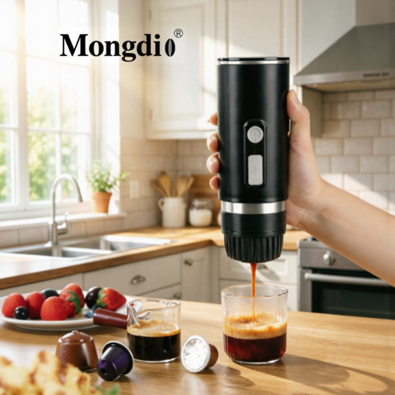 Portable Coffee Machine, Italian Espresso Capsule Coffee Machine, Electric Fully Automatic Pump-Type Wireless Coffee Machine, Small Size