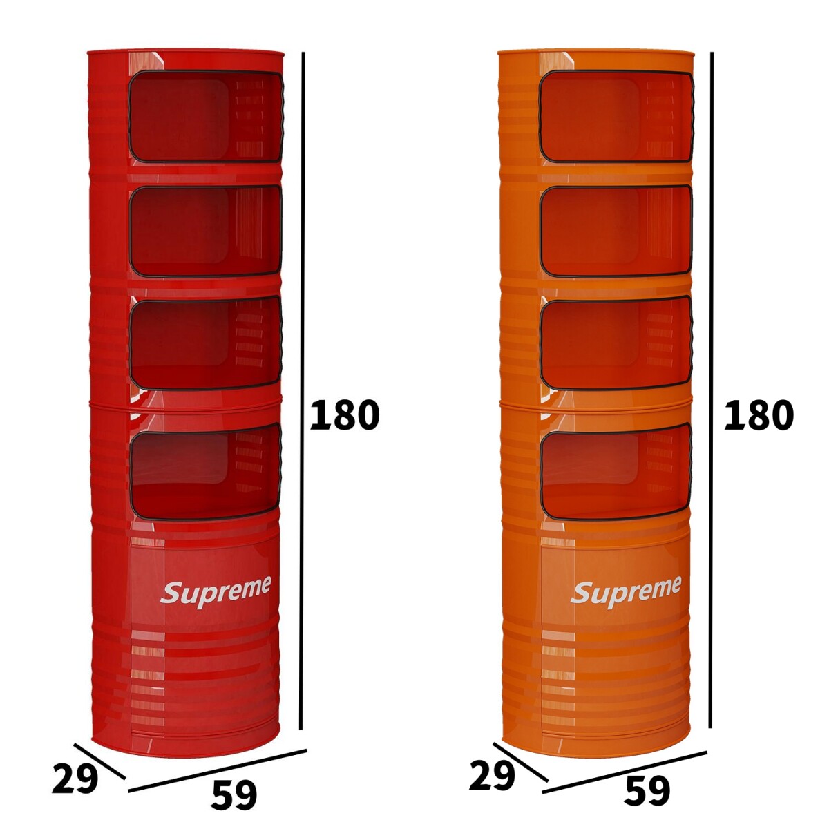 商用置物架/陈列架/储物架 工业风油桶造型创意墙上落地手办乐高样品展示储置物陈列酒柜架子 Other home