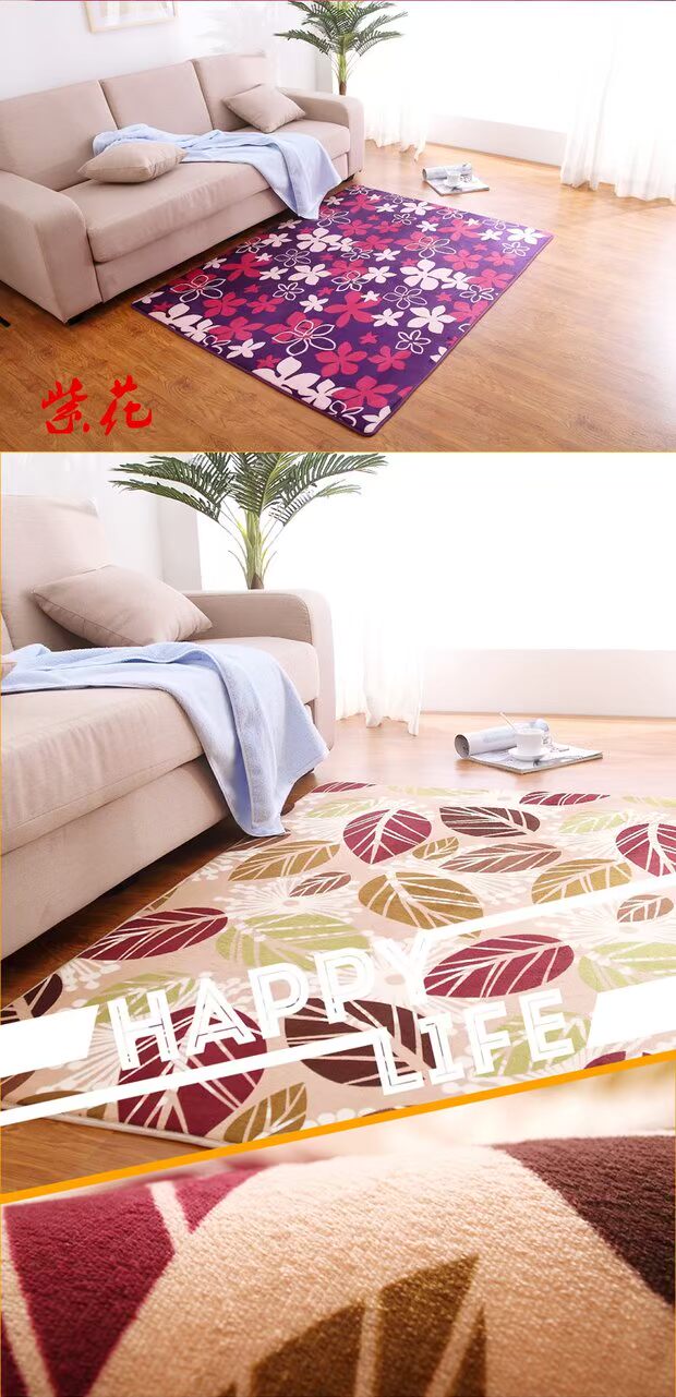 Thảm lông cừu dày san hô Phòng khách bàn cà phê phòng ngủ đầu giường thảm bếp khâu thảm lớn có thể được tùy chỉnh tấm thảm