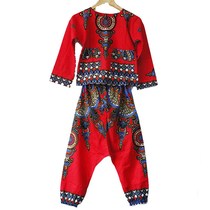 African drum performance costume children adult ethnic style Thai dance performance long sleeve suit Lijiang tambourine Dai