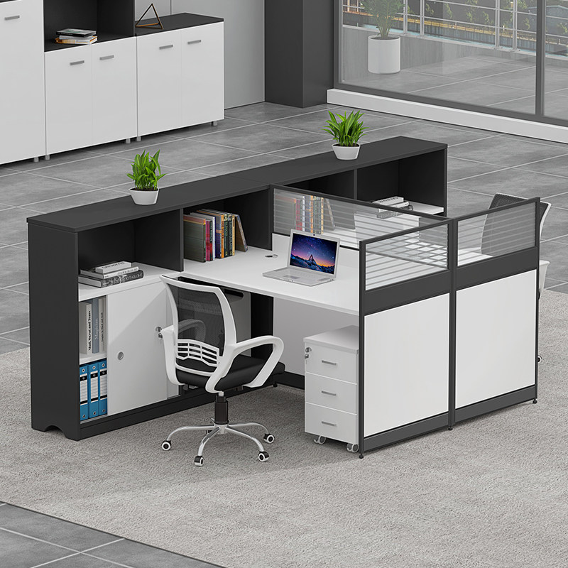 Composition Screen Desk Office Staff Computer Table And Chairs Brief Modern Staff Table Station Desk Finance Desk