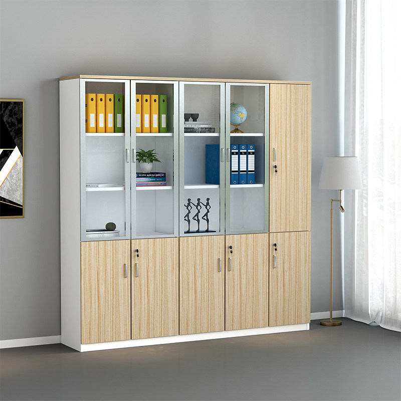 File cabinet office bookcase display file cabinet office data cabinet wooden storage cabinet Guangzhou office furniture