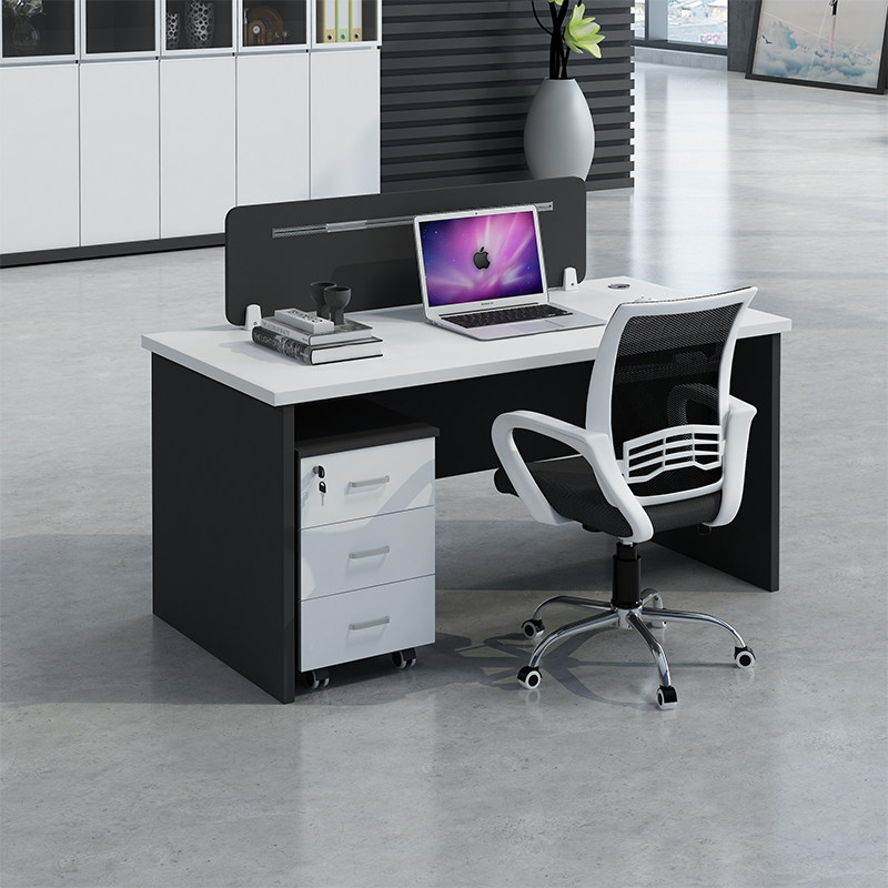 Single-person desk clerk staff desk and chair combination station simple modern station office furniture