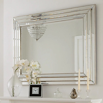 Decorative mirror restaurant corridor hanging mirror European bathroom wash mirror vanity mirror vanity mirror wall hanging mirror art