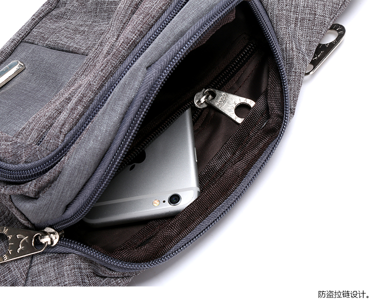 Pocket nam đa chức năng thể thao ngoài trời thời trang điện thoại di động túi xách nữ công suất lớn chống thấm vải bạt chống kinh doanh - Túi đai đeo đựng bình nước chạy bộ