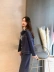 FFAN được khái quát trong vấn đề này! Áo khoác len hai dây kiểu dáng denim váy ngắn ống rộng quần ba mảnh phù hợp với áo khoác len cardigan Áo len lót đôi