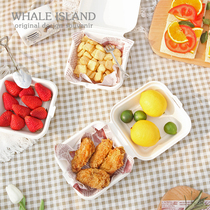 Net red party portable fruit box Picnic sandwich Bento box Japanese disposable spring tour light food salad carton