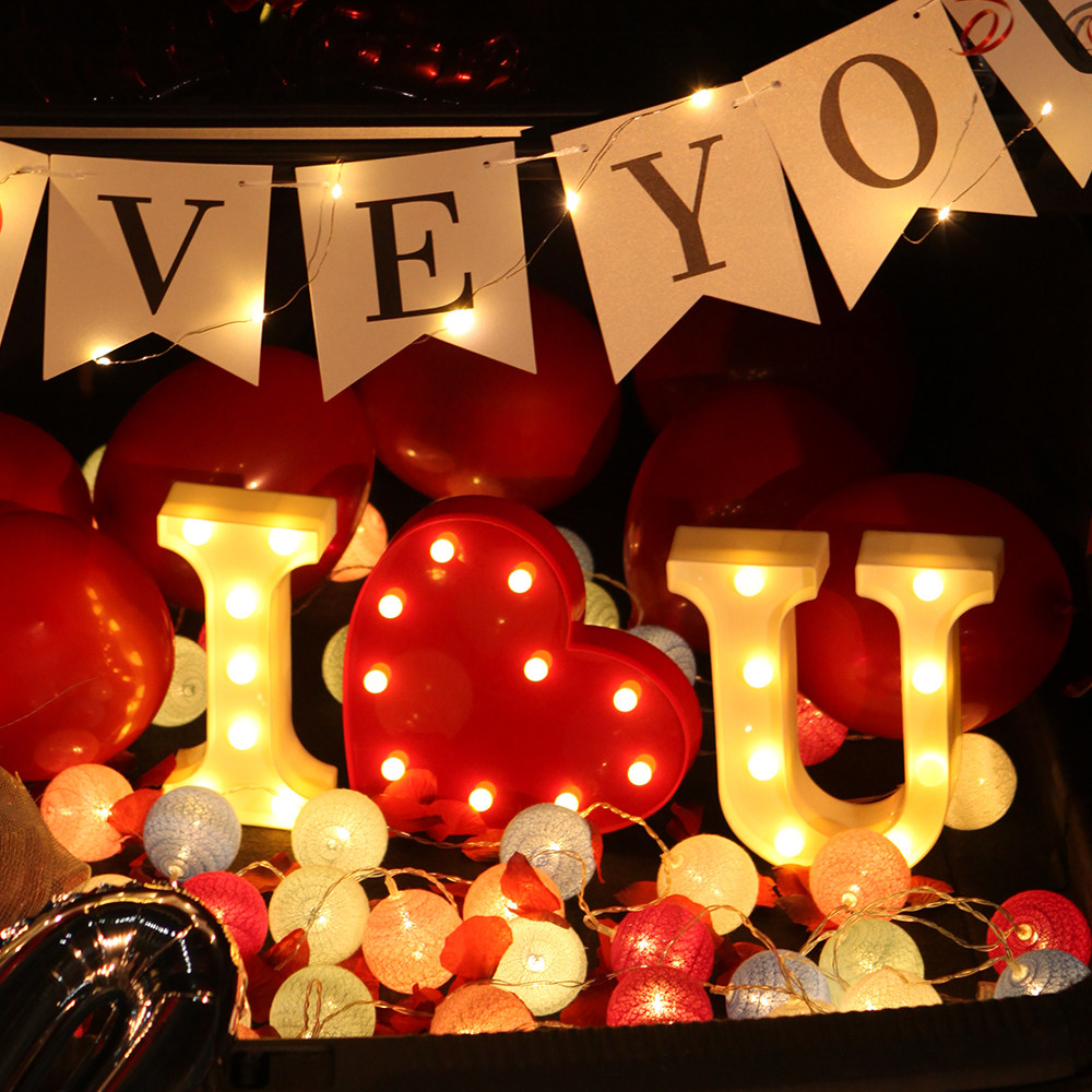 Marry me WEDDING LIGHTS LETTER LAMP LED ENGLISH DECORATIVE LIGHTS CREATIVE PROPS INS ROOM INTERIOR SCENE ARRANGEMENT