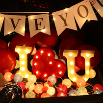 marry me proposal light letter light led English decorative light Creative props ins room indoor scene layout