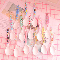 Melody TSUM cute cartoon spoon Long handle melamine spoon Soup spoon Small rice spoon spoon