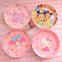 Twin Neutron Stars Meleti TSUM Melamine Plastic Tray Home Dish Cartoon Cute Children Breakfast Disc Deep Disc