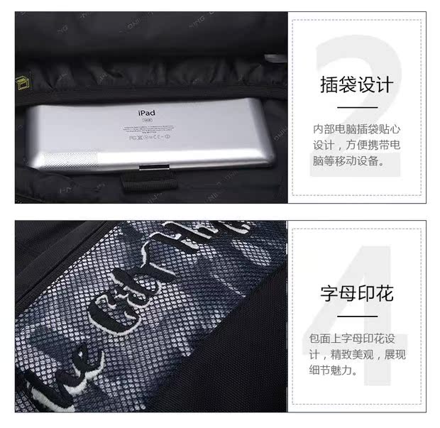 Counter 2018 Thu Li Ning Men Ba lô Ba lô Túi máy tính Túi thể thao degrey backpack