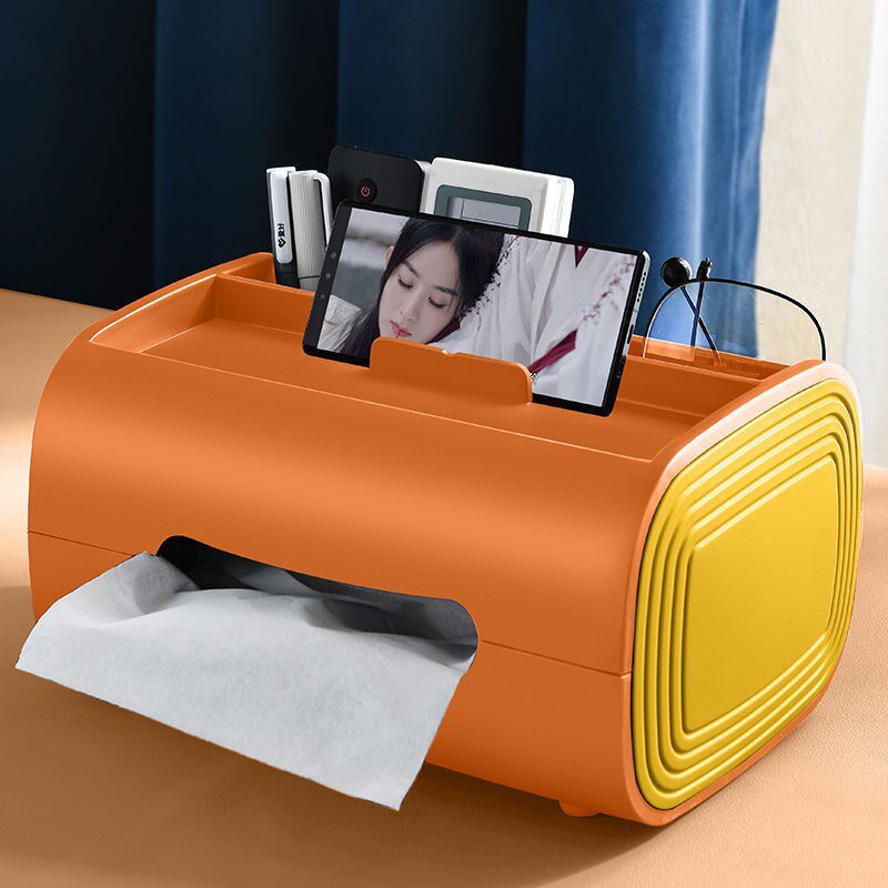 Toilet paper box household multi-function remote control storage box living room coffee table creative Nordic style light luxury ins tissue box