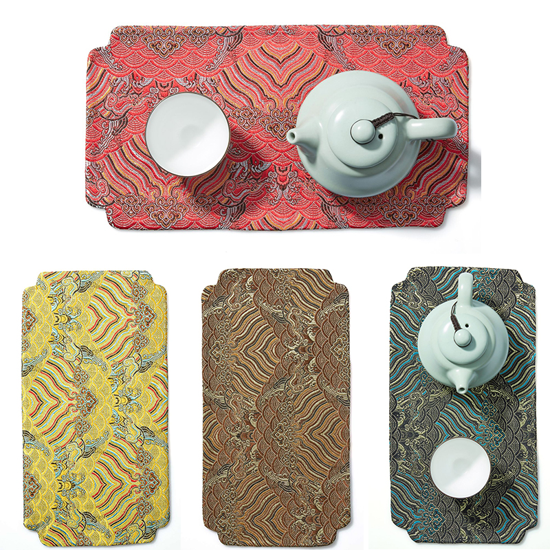 Zen fabric tea seat tablet cotton tea towel Japanese tea towel Taiwan tea seat taiwan kung fu tea ceremony spare seat promotion