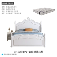 Кровать+1 прикроватная таблица+латексная пружинная матрас