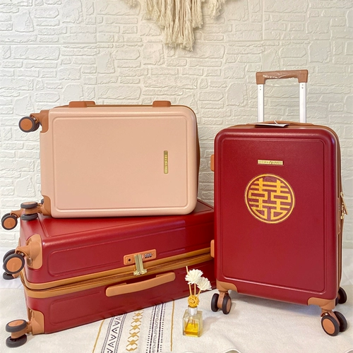 Красный чемодан для невесты, 24 дюймов