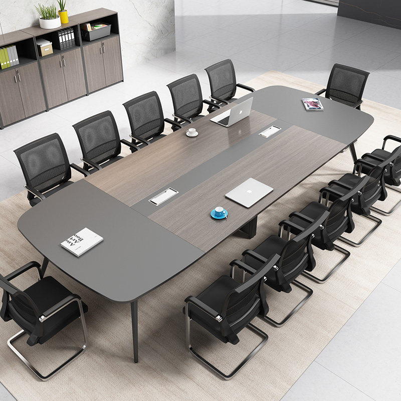 Office small conference table long tablesSimple modern bar table staff training rectangular negotiation table and chair combination