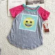 Светло -серое специальное предложение Smiley (длинная спереди и сзади)
