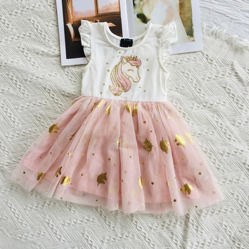 Милое летнее платье, мини-юбка, 4-7 лет, короткий рукав