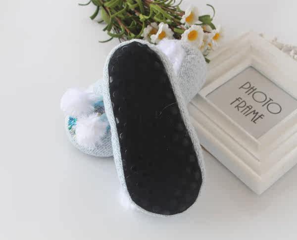 Pantoufles enfants en suède pour hiver - semelle autre - Ref 1007363 Image 20