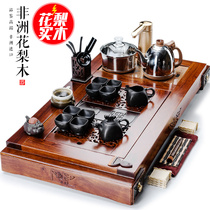 Pears and tea plate purple sand cup tea set with intelligent automatic kettle household kung fu tea set