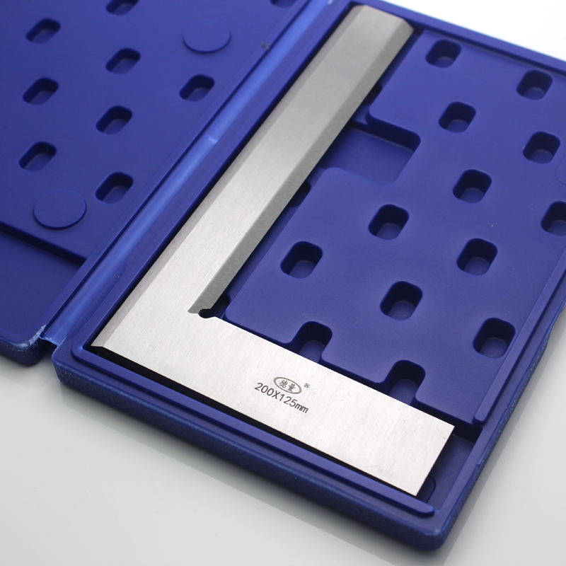 Knife edge angle ruler knife edge ruler 1 level 90 degrees high precision stainless steel elevator knife edge type right angle ruler 200300mm400