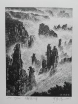 Luo Baogan Book Collection Ticket (“Yubi Peak”outside Zhangjiajie)