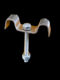 C-type fastener stainless steel 304 connection clip L-type M-type fiberglass grille clip installation fixed snap galvanized