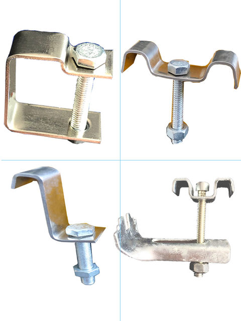 C-type fastener stainless steel 304 connection clip L-type M-type fiberglass grille clip installation fixed snap galvanized