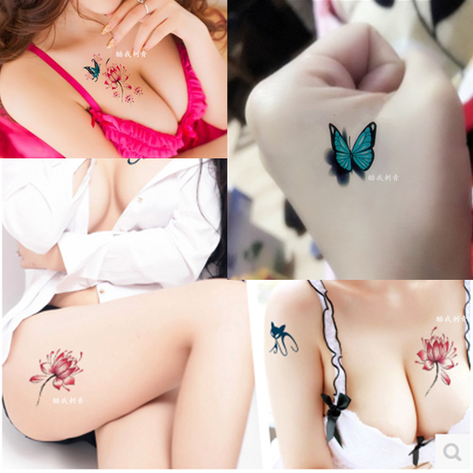 40 hình xăm dán cho nam và nữ không thấm nước mô phỏng bền dễ thương pansy Hàn Quốc cơ thể gợi cảm vẽ hình xăm xăm dán