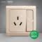 Schneider Electric with switch one open three holes 16A air conditioning wall power socket panel light style gold