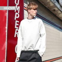 HGOVR2020 tide CEC new side stitching color sweater high street loose hooded sweater couple casual man